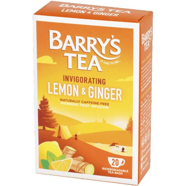 Barrys Tea Lemon & Ginger, 20 Teebeutel (35 g)