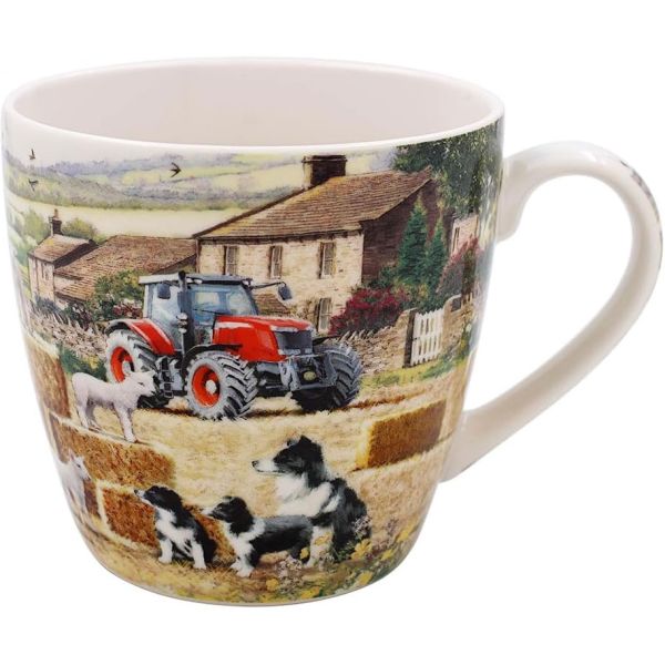 Becher Collie & Sheep - Collies und Schafe, Breakfast Mug XL