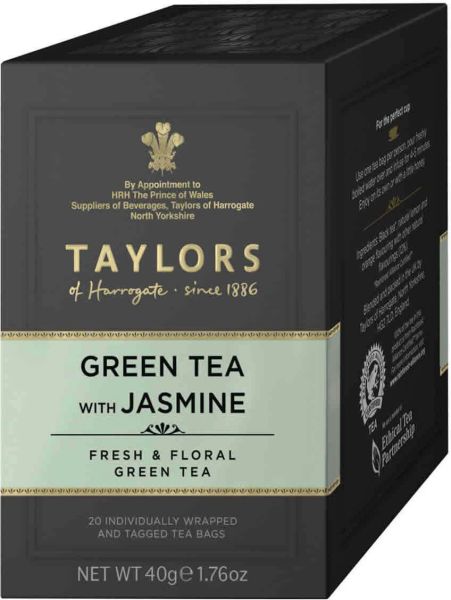 Taylors of Harrogate Green Tea With Jasmine, 20 Teebeutel (40 g)