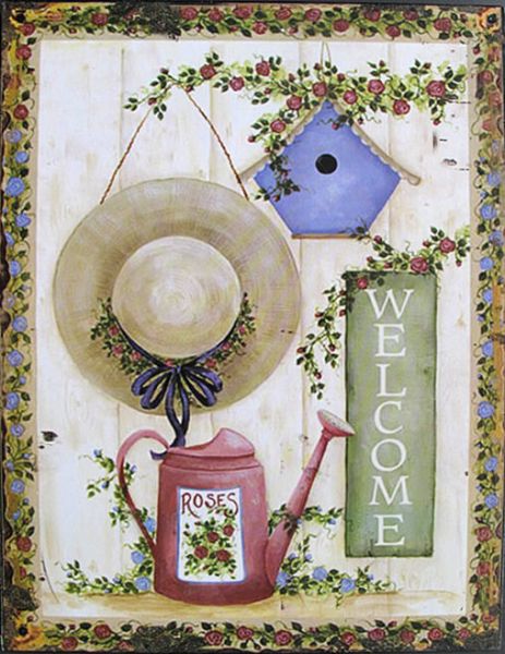 Blechschild Welcome
