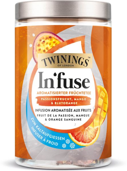 Twinings In’fuse Kaltaufguss Passionsfrucht, Mango & Blutorange, 12 Teebeutel (30 g)