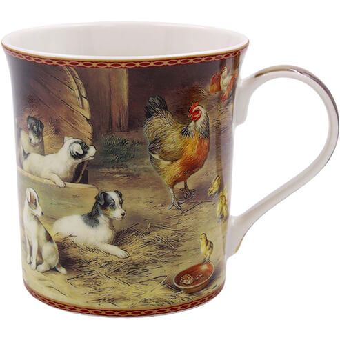 Becher Country Life Dogs and Chicken, Edgar Hunt