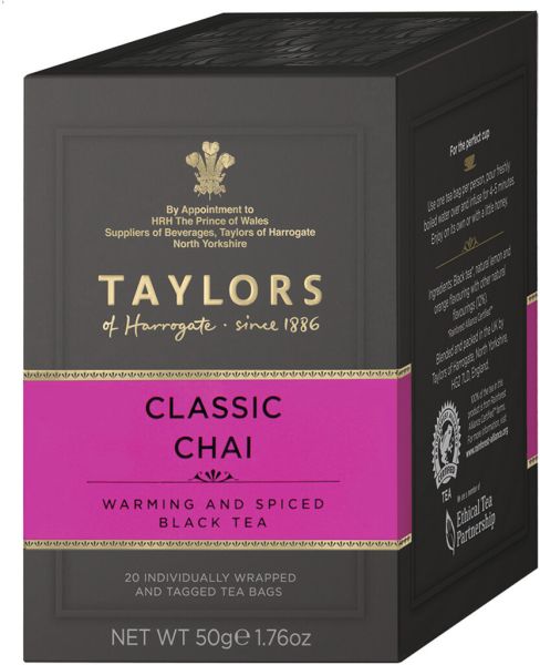 Taylors of Harrogate Classic Chai, 20 Teebeutel (50 g)