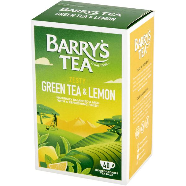 Barrys Tea Green Tea & Lemon, 40 Teebeutel (80 g)