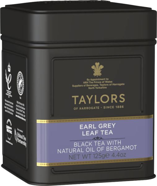 Taylors of Harrogate Earl Grey Tea, loser Tee, Dose, 125 g