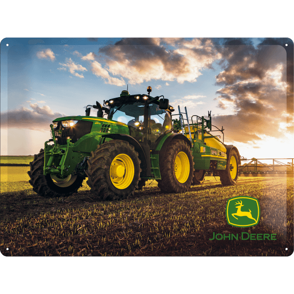 Blechschild John Deere 6150R Traktor, XL