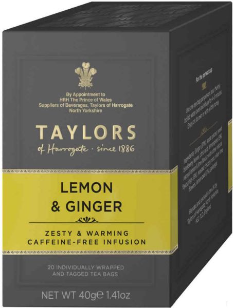 Taylors of Harrogate Lemon & Ginger, 20 Teebeutel (40 g)