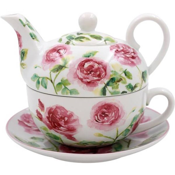 Tee-Service Rose Garden für eine Person