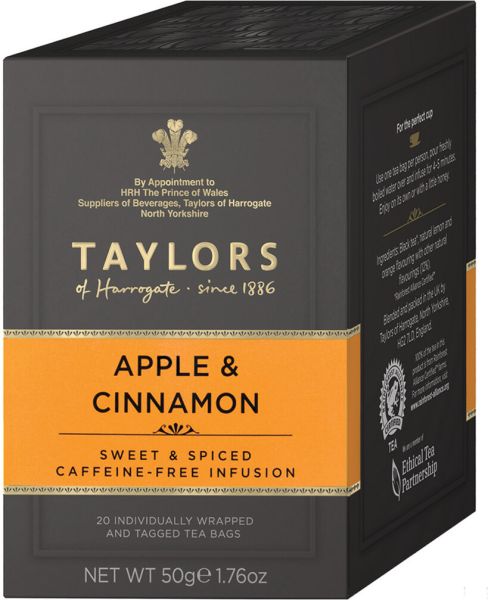 Taylors of Harrogate Apple & Cinnamon, 20 Teebeutel (50 g)