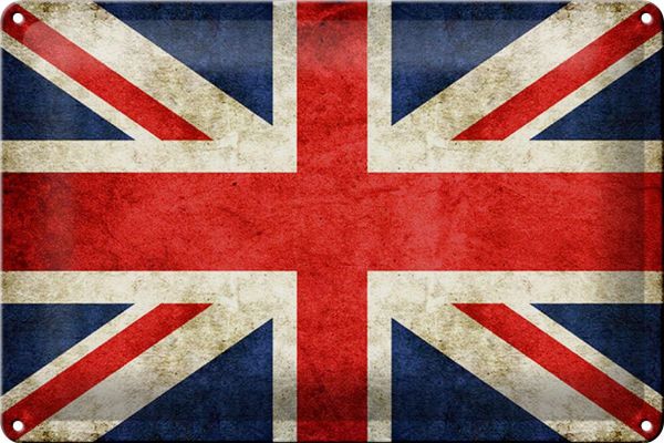 Blechschild Union Jack Vintage