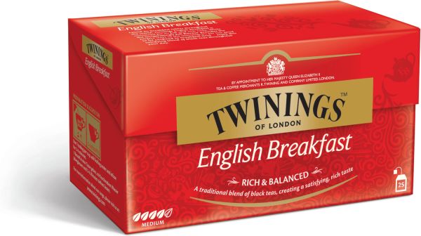 Twinings English Breakfast Tee, 25 Teebeutel (50 g)