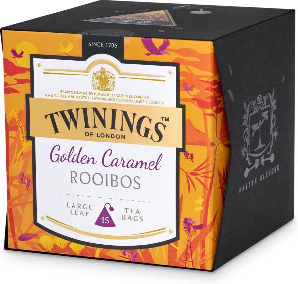 Twinings Platinum Golden Caramel Rooibos, 15 Teebeutel (37,5 g)