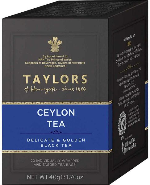 Taylors of Harrogate Ceylon Tea, 20 Teebeutel (40 g)