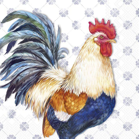 Servietten Albert Rooster - Der Hahn Albert